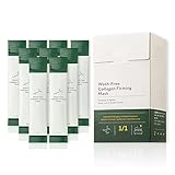 Presentación: Una caja de 20 mascarillas faciales reafirmantes de colágeno, cada una empaquetada individualmente para garantizar la esterilidad. Una mascarilla facial sin lavado para un cuidado profundo de la piel mientras duermes, sin necesidad de enjuagar.