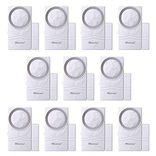 Wsdcam Door and Window Alarm for Home Wireless Alarm Security System Magnetic Alarm Sensor Time Delay Alarm Loud 110 dB, 4-in-1 Mode Window Alarms 10 Pack