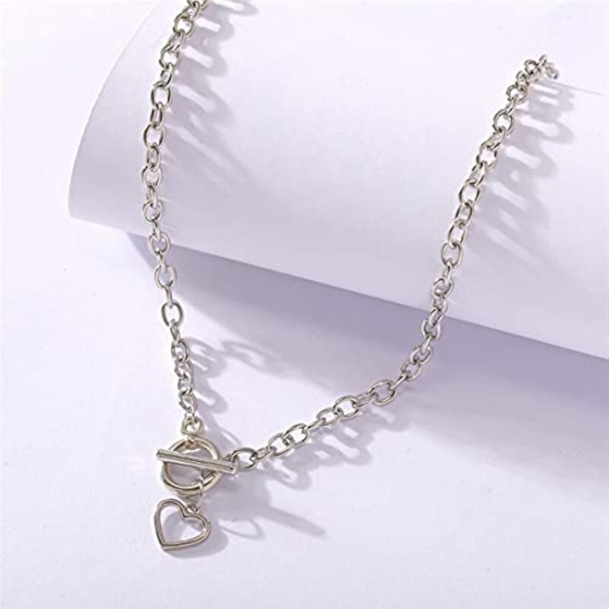 Heart Silver Plated Necklace Jewellery