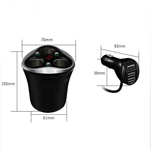 Caricabatteria da Auto, Caricatore rapido USB per Auto - Caricabatterie Multifunzionale - Accendino da Accendino One Tow Three - Caricabatterie rapido