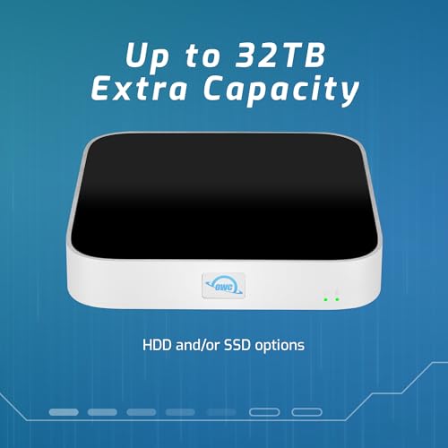 Image of OWC 1TB (1.0TB PCIe 3.0 NVMe M.2 2280 Solid-State Drive Installed) miniStack STX, Upgradeable Expansion Solution and Thunderbolt Hub /Mini Dock for Mac Studio, Mac mini and Other Devices. Silver