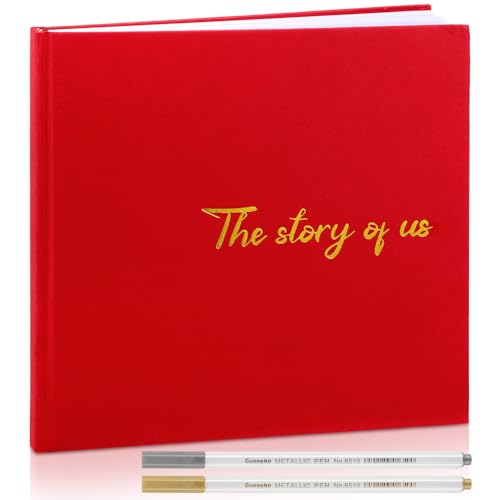 Colarr Hardcover Couples Scrapbook 144 Pages 8.7 x 8.7" Valentine