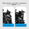 for MT-09 2024 MT09 SP MT 09 Windshield Windscreen Wind Shield Deflectors Windshield 2024 2025 New Motorcycle Accessories(Black)