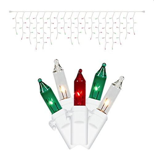 Brighten Up Your Holiday Season with Red, White, and Green Icicle Lights