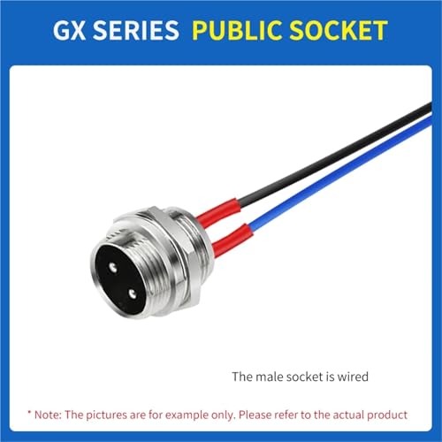 Conectores Aviation GX16 con cable y 8 pines, 2M miniatura 2