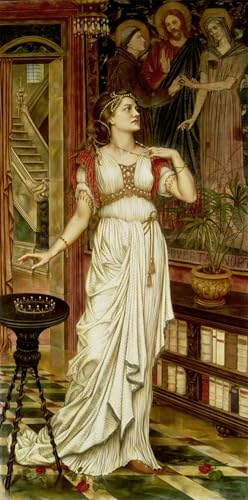 Cuadro famoso en lienzo de Evelyn De Morgan con acabado artístico de alta calidad en 60x90cm