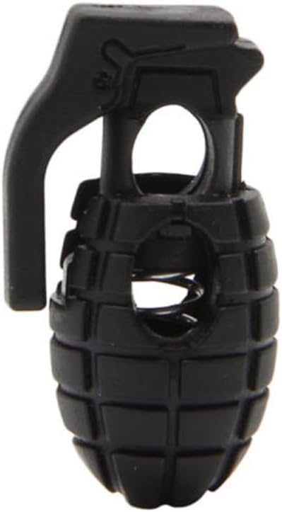 Shoelace Clips, 10 Pack Black Nylon Lace
