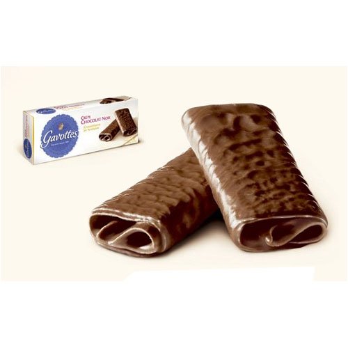Gavottes Dark Chocolate Crepe Dentelle Cookies 90 gram box, Six