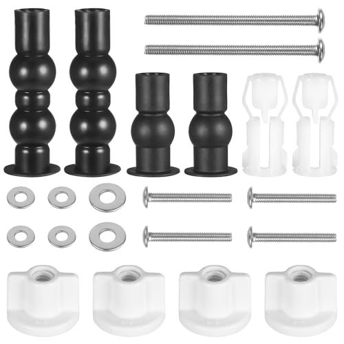 Universal WC Sitz Befestigungsset Toilettendeckel Befestigung Schrauben für Toilettendeckel Sortiment Klobrille Befestigungs für WC-Brille Scharinier Beschläge für Abdeckung Reparaturteile Teile