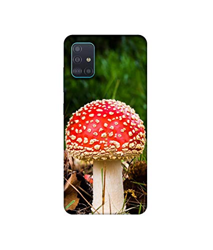 Image of Amazon Brand - Solimo Designer Red Mushroom 3D Printed Hard Back Case Mobile Cover for Samsung Galaxy A51