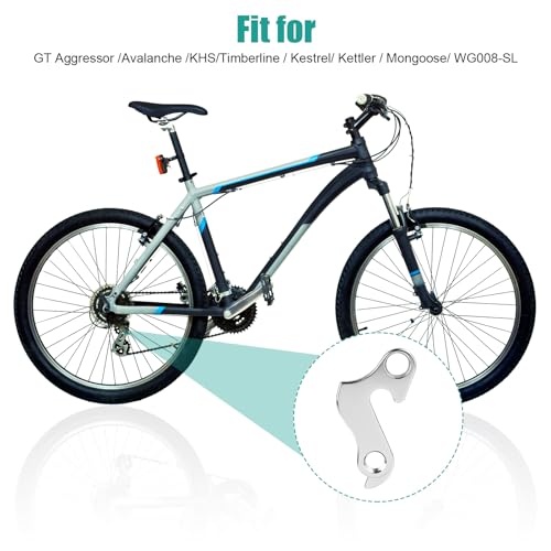 Gancho de desviador de bicicleta, gancho de cauda de bicicleta de 5,8 x 4,1 cm, peças de reposição c