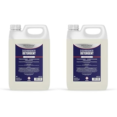 McKLords Powerful Dishwasher Detergent, 10 Litre Cover
