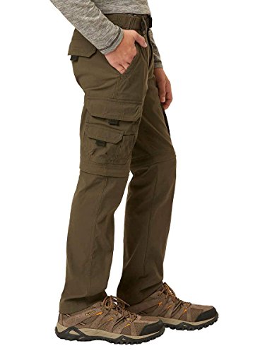 UNIONBAY Boy's Youth Convertible Lightweight Comfort Stretch Cargo Pants/Shorts (X-Small, Dk Reptile)3