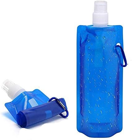 Yarui ウォーターキャリー 給水袋 折りたたみ水筒 水分補給 ハイキング アウトドア用品 防災 ボトル 2個 サイクリング 登山 キャンプ 500ml 水 日本最大の 水筒