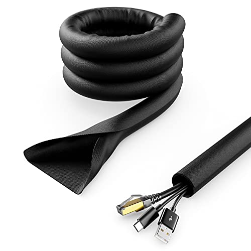 deleyCON 3,0m Kabelschlauch Selbstschließend Kabelmanagement...