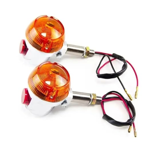Clignotants Café Racer Suzuki GT380 GT550 GT750 avec ampoules stroboscopiques ambre