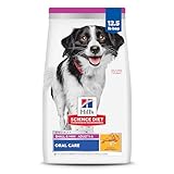 Hill's Science Diet Oral Care, Adult 1-6, Small & Mini Breeds Plaque & Tartar Buildup Support, Dry Dog Food, Chicken, Rice, & Barley, 12.5 lb Bag