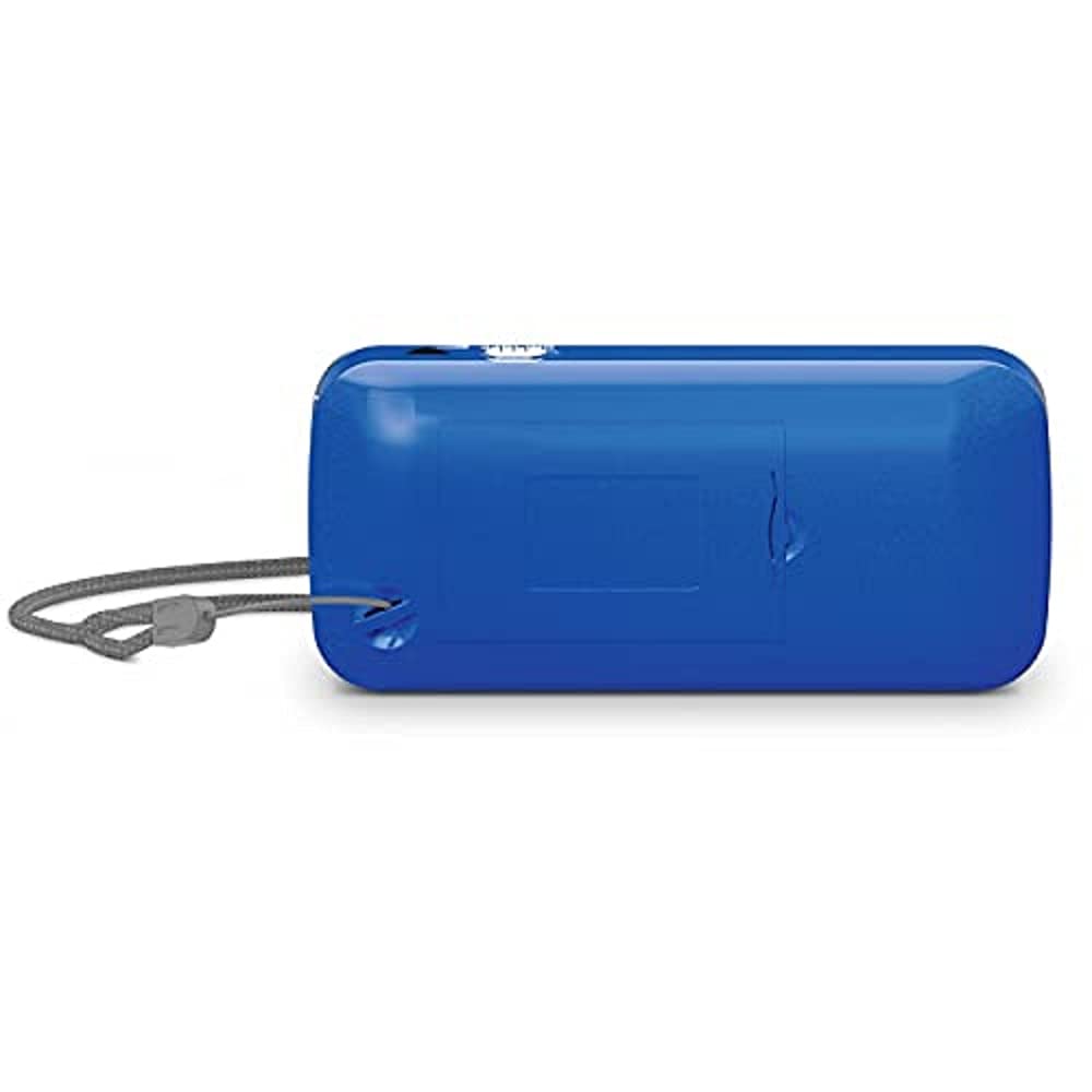 AQINOVA Digital 1 Radio Portable Dab+/FM (écran LCD, mémoire des favoris, Touches de sélection directe, Prise Casque, USB, AUX-in, Lampe de Poche LED, Batterie remplaçable, 1 W, Petite) Bleu