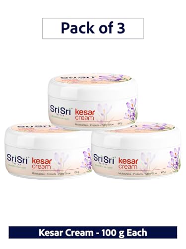 Image of Kesar Cream - Moisturiser, Protects & Adds Glow, Each 100g (Pack of 3)