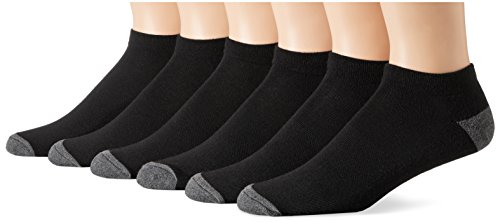 Amazon Essentials Men's Quick-Dry Low-Cut Socks, 6 Pairs