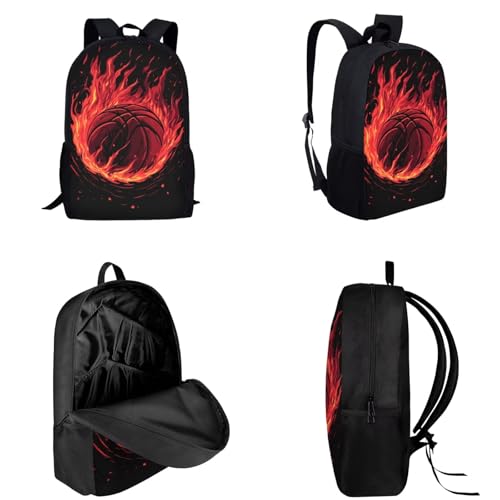 3D Animal Sport Printing Kids School Set Book Bag with Lunch Bag Pench Case 3 PCS3