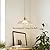 Oyisen Pendant Lights, 11.8 Inch Hanging Light Adjustable Hanging Lamp Clear Flower Glass Shade Pendant Light Fixture Kitchen Pendant Lights for Bedroom
