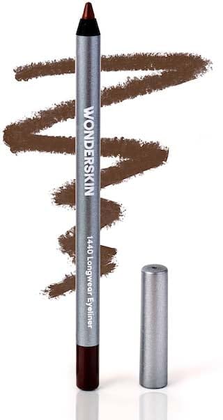 Wonderskin Eyeliner Pencil 1440 Longwear Brown Eyeliner Pencil - Waterproof Sharpenable & Smudge Proof (Brown Sugar)