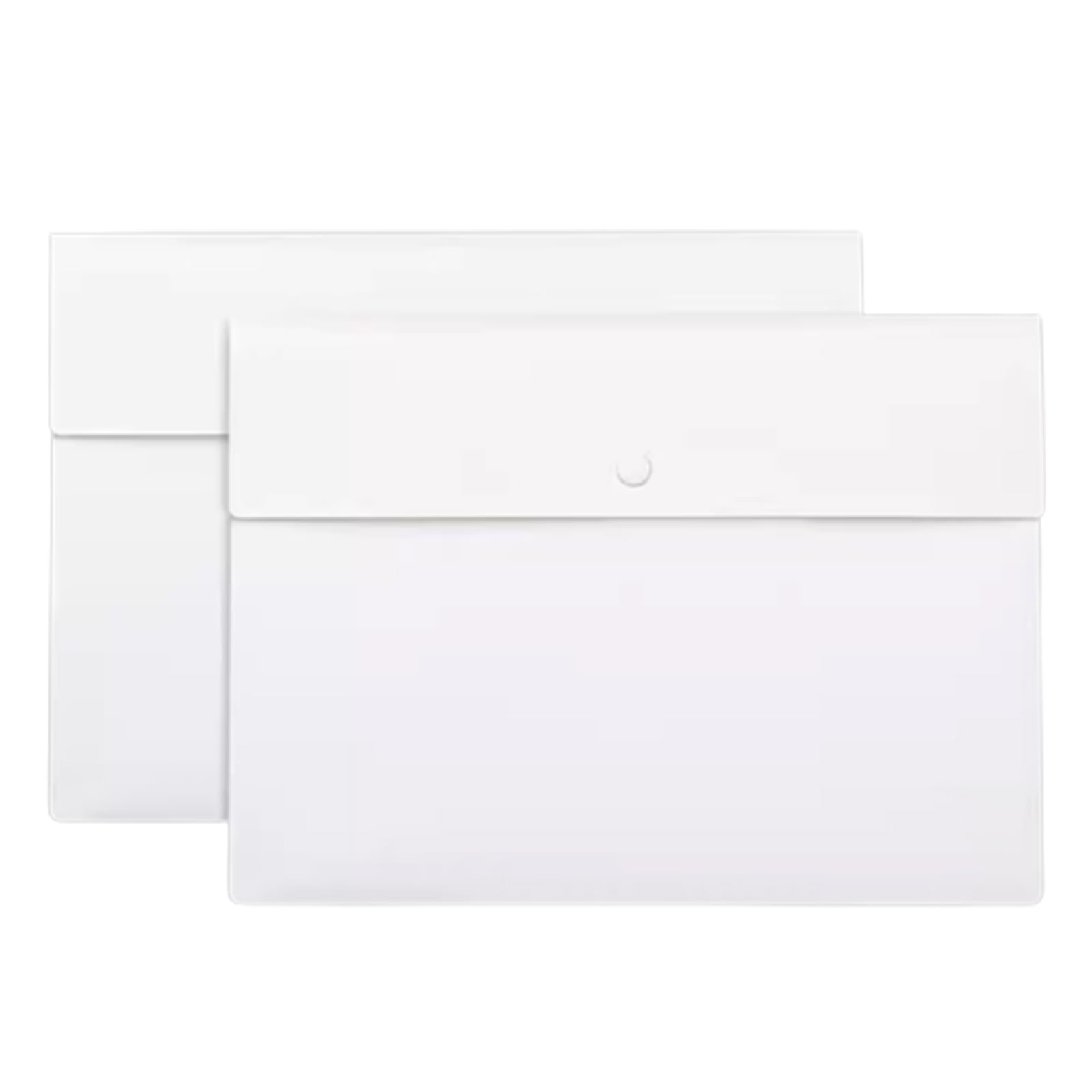 Cartelle Cartelle Portadocumenti, 2 Pezzi, cartelle in plastica Formato A4, Portadocumenti con organizzatori di Buste con Bottone/Rosso