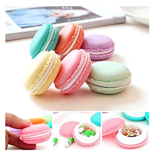 DZT1968® 6PCS Mini Round Storage Bag Box Carrying Case for Pill Earring Earphone SD Card