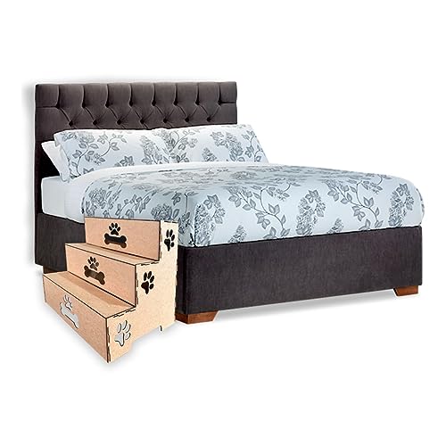 Escada Madeira 3 Degraus Para Pet 45cm Mdf Cachorro E Gato