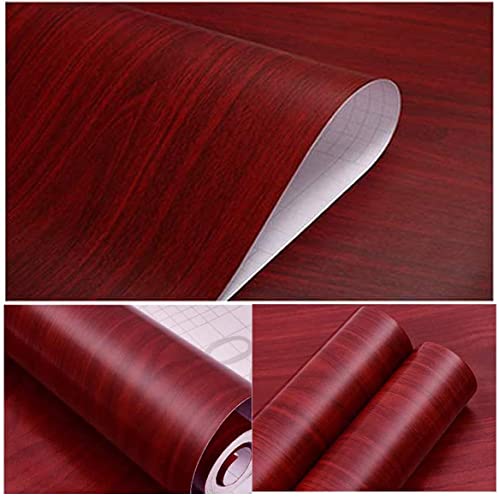 Image of Elton Cherry Oak Wood Self Adhesive Almirah Skin - 48x78 Inch