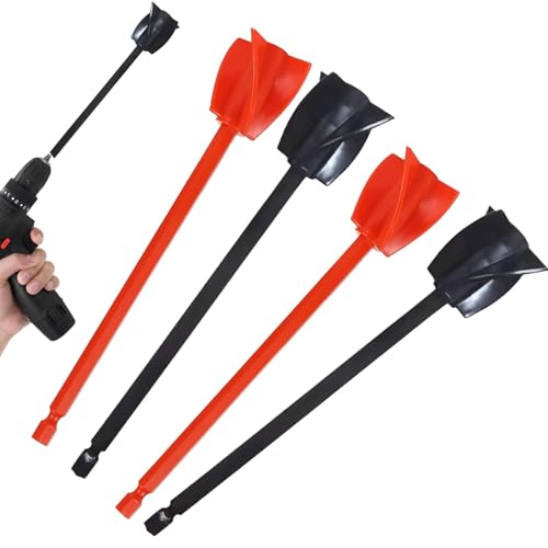 4-Piece Heavy-Duty Drill Mixer Set for Paint Mortar and Concrete Universal 3/8 Hex Shaft Design