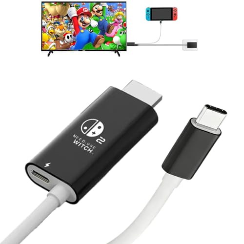 Switch2 �h�b�N Switch2 �p HDMI �e���r�o�� �y2025�V�� 11���̃A�b�v�f�[�g�ɂ��Ή��z �X�C�b�`2 �h�b�N ���ڂ�TV�o�� Type-C HDMI �ϊ� PD100W�}���[�d �����o�� 4K@60Hz�Ή� �x���Ȃ� Switch2