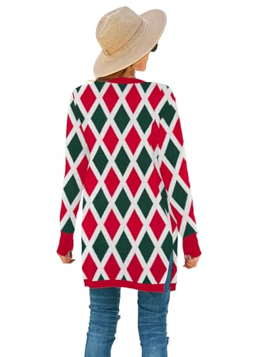 Image of TASAMO Cardigan Sweaters for Women Long Sleeve Open Front Casual Knit Fall Coat Oversized Soft Outwear with Pockets