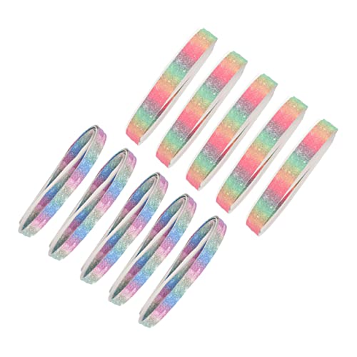 Happyyami 10Pcs Slip Sweat Absorbing Grip Tape for Badminton Tennis Rackets Fishing Rods Compact Lightweight Racket Overgrip Versatile Color Design