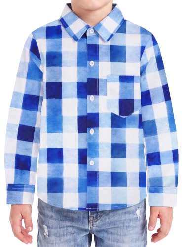 Image of Boys Hawaiian Button Down Shirt, Pure Combed Cotton Short Sleeve Size 3-15Y | Pure Combed Cotton, Smooth 60s yarn, Tagless Label, Pilling-Resistant, Shrink-Resistant, Fade-Resistant, Machine Washable