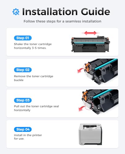 Image of 05A Toner Cartridge Black 2-Pack with chip High Yield Replacement for HP 05A CE505A 05X CE505X Toner Compatible Works with HP LaserJet P2035 P2035n P2055 P2055d P2055dn P2055x Printer Series Ink Copy