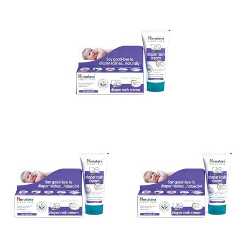 Image of Himalaya Baby Diaper Rash Cream (100g) | Relieves Rashes, reduces Redness & Irritation | With Aloe Vera, Yashad Bhasma, Almond Oil (Pack of 3)