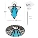 HAOSUM Angel Ornament Stained Glass Window Hangings Ornament Holiday Decor Memorial Remembrance Sympathy Gifts,Angel Gifts for Women(Blue) 5.5