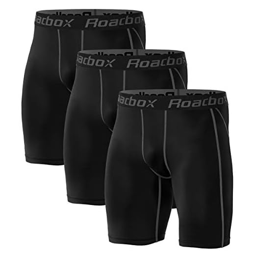 Roadbox 3er Pack Herren Kompressionsshorts, Schnelltrocknendes Baselayer Unterhose Tights Kurz Hose Laufunterwäsche M 3er Pack: Schwarz, Schwarz, Schwarz