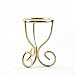 2.75" Tall Spirals Gold Tone Metal Egg Stand Display Holder