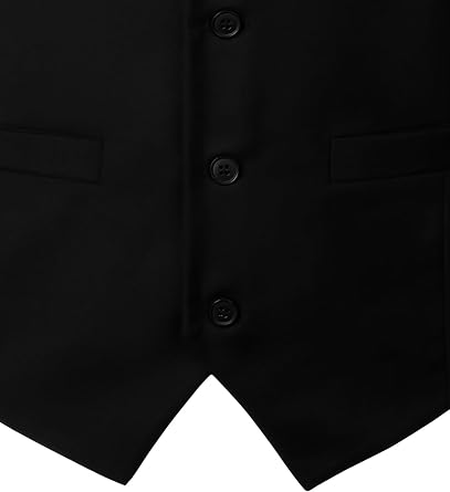 Men's Classic Slim Fit Formal Wedding Dress Vest | with Pocket, Suit, Tuxedo, Business, Prom, Waistcoat