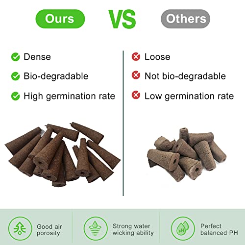 Ybb 50Pcs Grow Sponges, Hydroponic Seed Starter Pods Sponges Compatible With Aerogarden, Rapid Rooter Starter Plugs For Hydroponic Indoor Garden System #TOP2