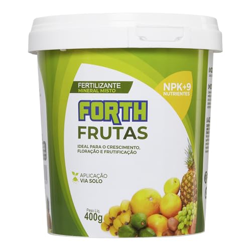 Forth Frutas, Fertilizante, Adubo para Plantas Frutíferas, Nutritivo, Micronutrientes, NPK, Balde, 400g