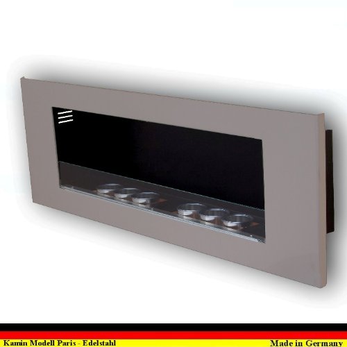 Etanol y Gel Chimenea Modelo Paris Royal - selección de color (Acero inoxidable)