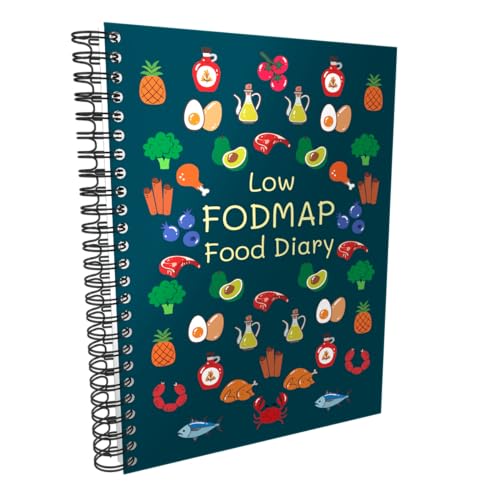Low FODMAP Food Diary - Elimination Diet Tracking for IBS, Crohn’s, Colitis, SIBO & Other GI Issues. A5 Spiral Bound. Made in UK