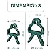 Yinghezu 40 Pcs Plant Support Clips,Flower and Vine,Garden Tomato Plant Support Clips for Supporting Stems,Vines Grow Upright Climbing,Tool for Straightening,Tomato Cage,Trellis. 2 Sizes in one Pack