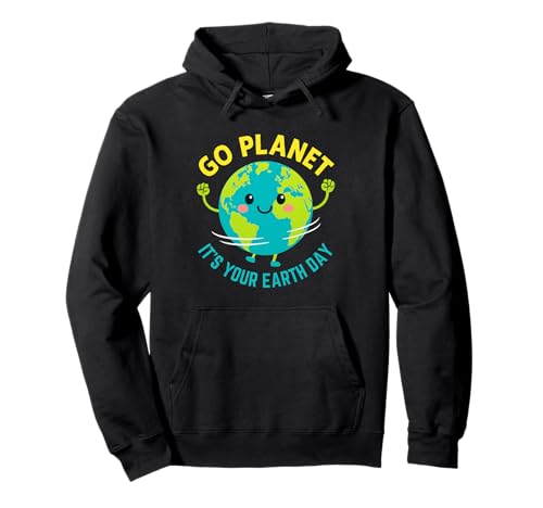 Go Planet It's Your Earth Day Cute Environmental Kid Teacher Sudadera con Capucha