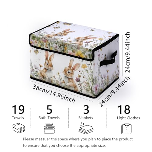 Image of Stackable Clothes Storage Bins with Lids 3 Pack. | Closet Organizers Fabric Cat Printing Box for Home and Office,Blanket Clothes Organizers,Under Bed Storage Containers
