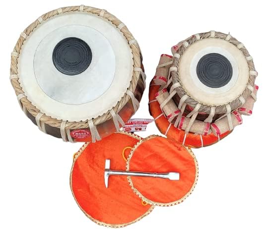 Image of Baba Surjan Singh & Sons - BSSS Steel tabla jodi set with all accessories